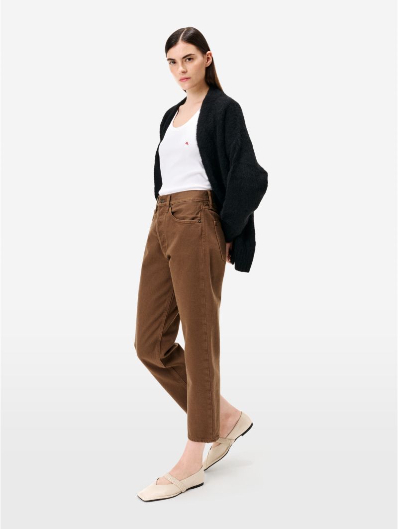Camel Bella mum-fit jeans
