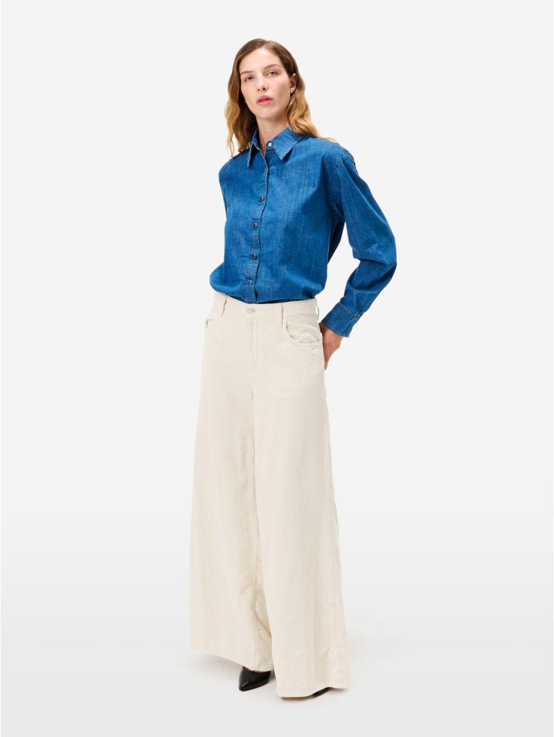Anna wide pant direct dyed