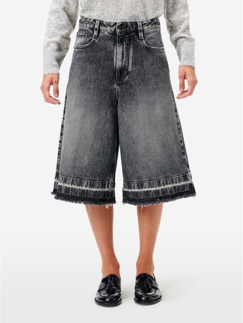 Bermuda Vera wide fit grigio medio