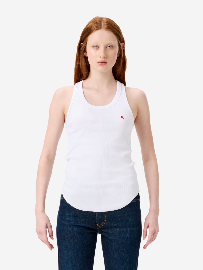 Ribbed America vest top