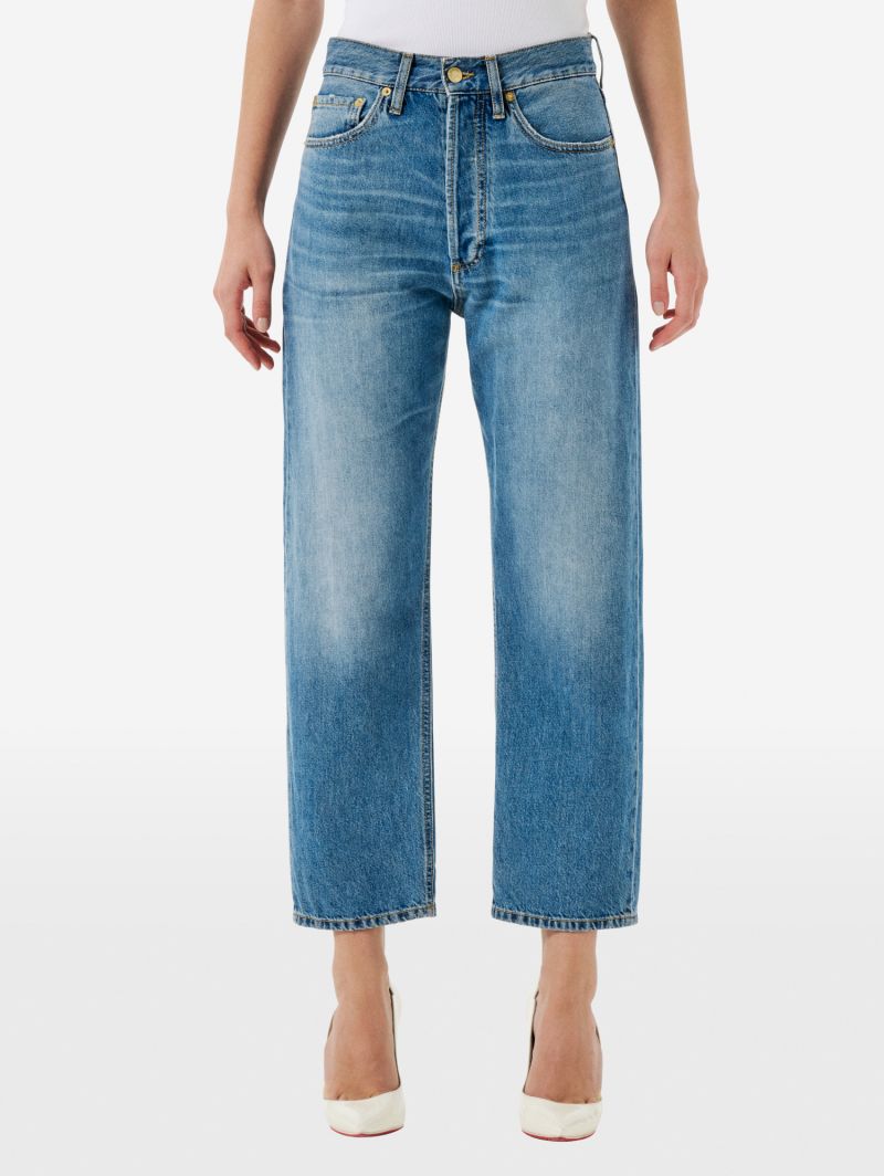 BELLA '90s FIT MID RISE STRAIGHT MID TONE NATURAL VINTAGE