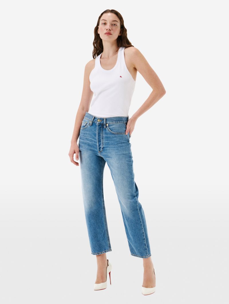 BELLA '90s FIT MID RISE STRAIGHT MID TONE NATURAL VINTAGE
