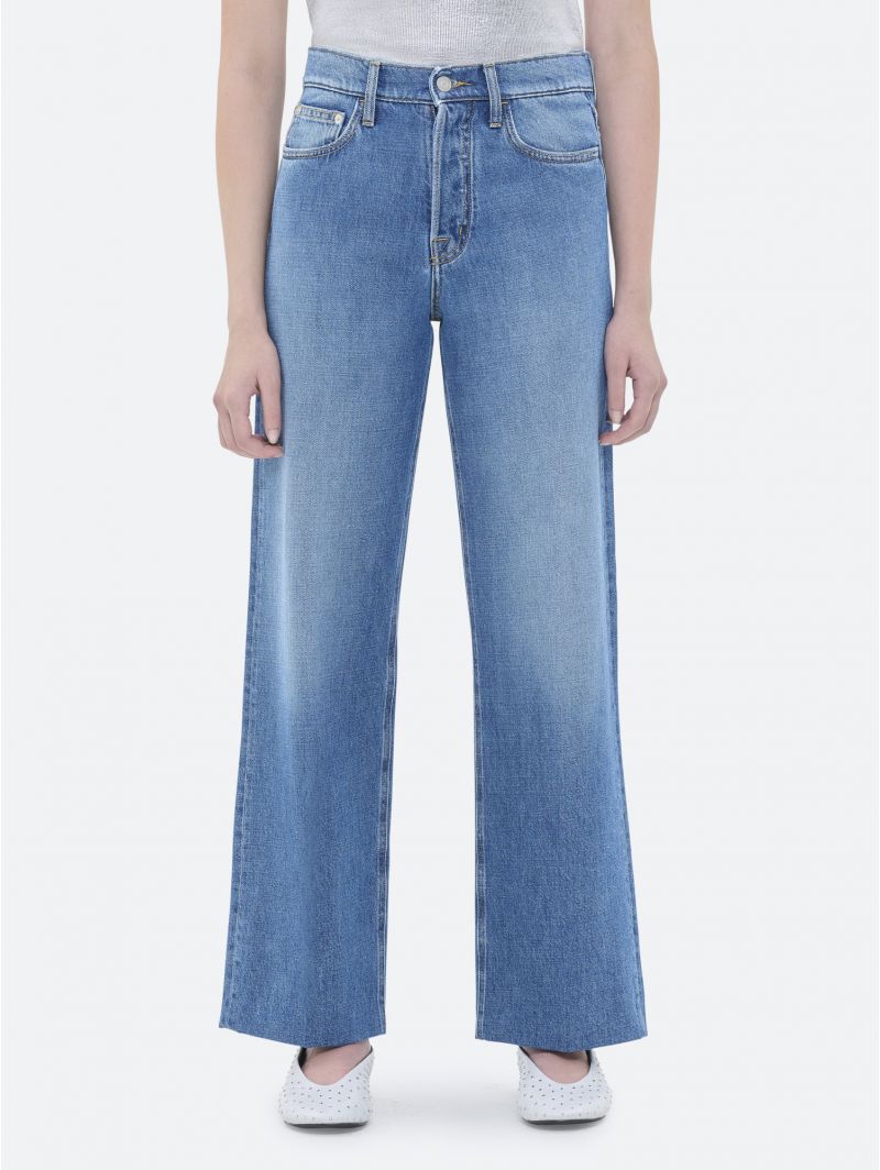 RIGHT STRAIGHT LEG MID TONE STONE WASH