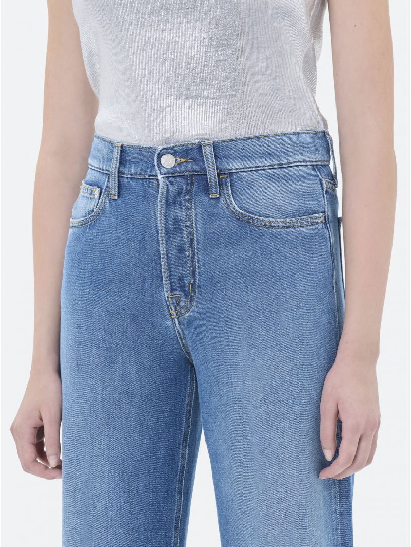 RIGHT STRAIGHT LEG MID TONE STONE WASH