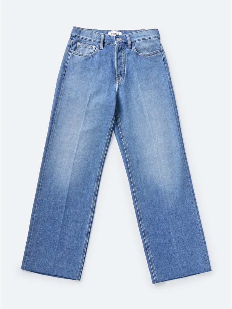 RIGHT STRAIGHT LEG MID TONE STONE WASH
