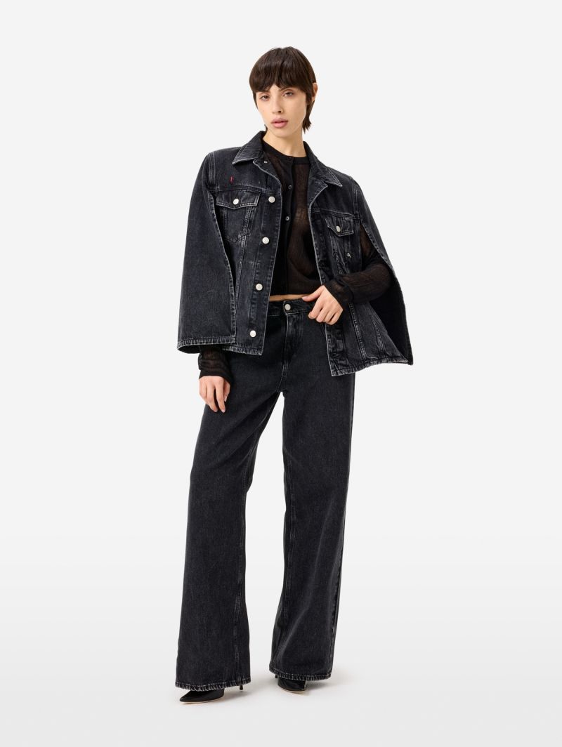 Denim Candy poncho jacket