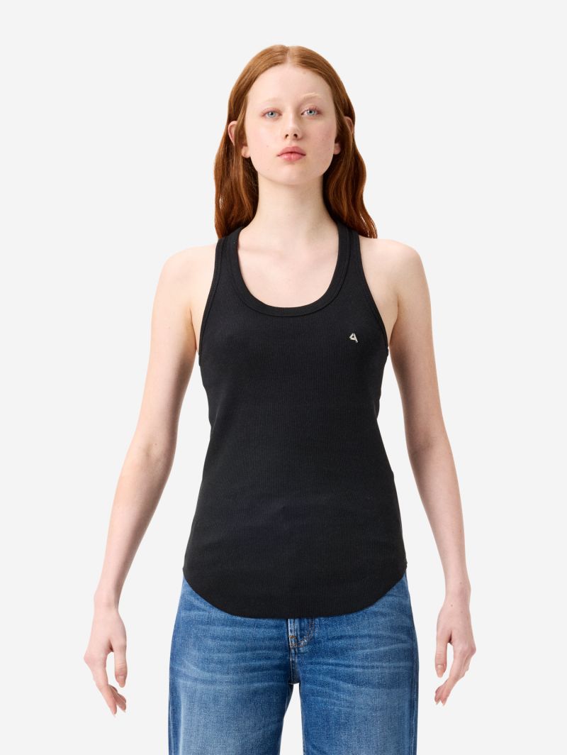 America ribbed tank top rinse wash