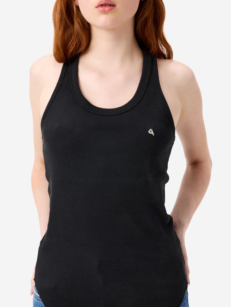 America ribbed tank top rinse wash