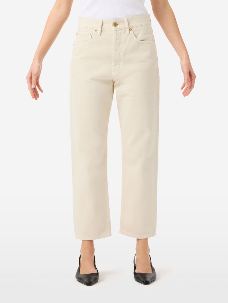 Bella mid rise mom fit cropped leg direct dyed