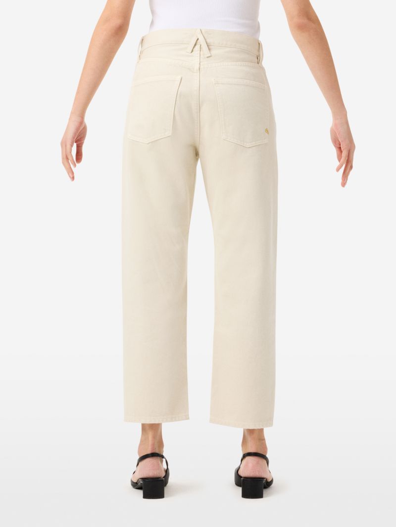 Bella mid rise mom fit cropped leg direct dyed